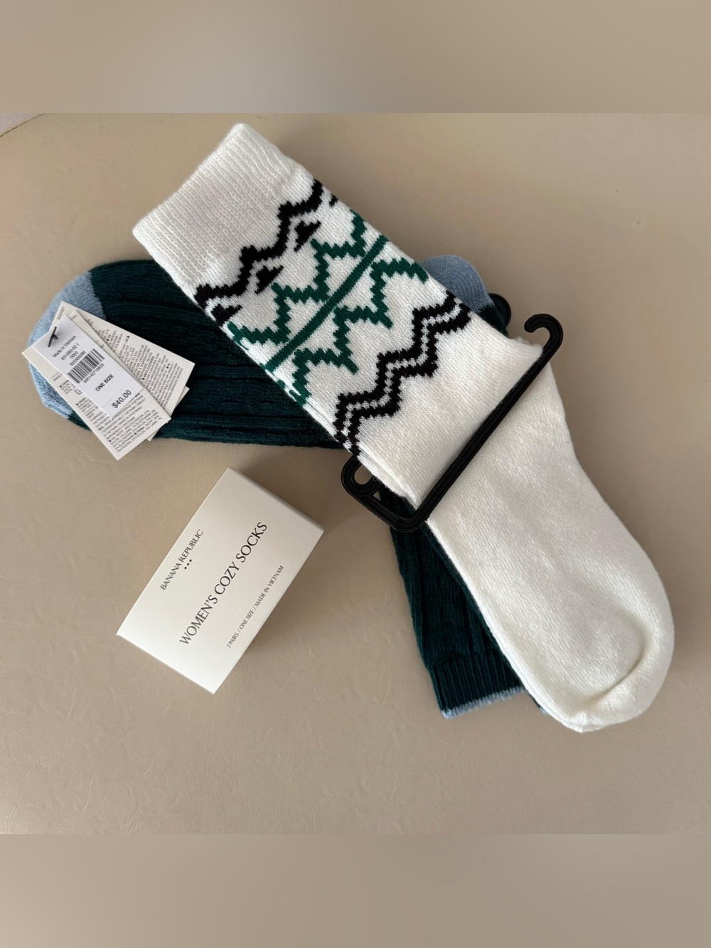 Banana Republic Women’s Cozy Socks 2 Pack One Size Wool Blend NWT